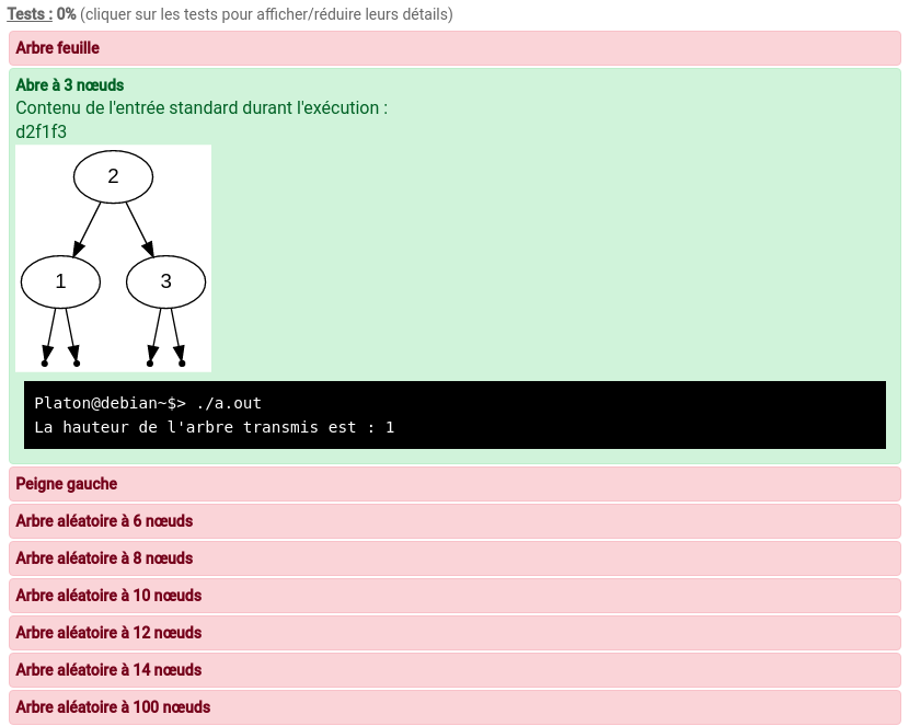 statistique sur arbre binaire